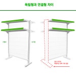 냉동평대용 ID진열대 독립형 중앙(선반양쪽) 아이스크림할인점 진열대 냉동평대사이진열대 냉동고사이진열대 : 시마파크