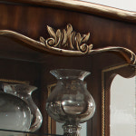 뉴라인 빈티지 엔틱 원목 장식장(원도어) : 진영 가구