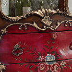 뉴라인 빈티지 엔틱 원목 장식장(원도어) : 진영 가구