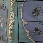 뉴라인 빈티지 엔틱 원목 장식장-바이올렛 : 진영 가구