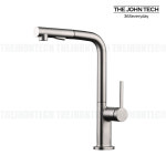 [더죤테크]슈티에싱크8028 니켈 주방수전 원홀씽크수전 씽크대수전 수입수전 : 싹쓸이존