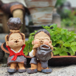물동이 토우인형 토기인형 옛날인형 인테리어 장식용 소품 : 보산토기