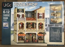 유거 Urge 모듈러 10202 피자가게 레스토랑 피자샵 풀박스 중국 호환블럭 : 뉴핀