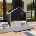 고양이 전봉식 오버사이즈 화장실 아기 고양이 배반 모래 튀김 방지 용품 : 플레쉬