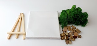 스칸디아모스 액자 (숲속친구들) DIY 특강수업 키트 : 뚱딴지 잡화점