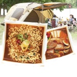 일회용 종이 전골 냄비 사각 캠핑 간편한 요리 휴대용 직화 라면 국 용기 그릇 : 아이템 써치