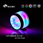 (국내배송)BYKSKI CP-NWD5-X-V2 / 바이스키 라운드타입 고성능 D5 워터펌프 싱글 에디션 / 투명 아크릴 챔버 5V RBW / 60파이 워터탱크... 