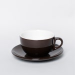 노빌따 카페라떼 잔 받침(7color) 화이트 잔 3호 350ml : JNB coffee