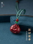 행운 복 목걸이 선물용 복일방 주사공식 플래그십 스토어 자금사 미륵불 여성 목걸이 펜던트 쇄골 체인 본명년 : LaForU