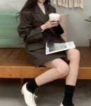 체크 더블 자켓 check double jaket : 썸오브데이