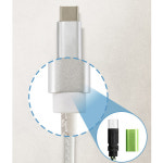 유건테크 C타입 레더 USB 케이블 1.5m 충전 데이터 : 레드하이브