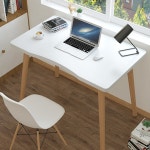 흰책상 컴책상 공부잘되는 중학생 청소년 좁은방책상 1인 자취생 미니 컴퓨터 독서 공부책상 : 원투데이