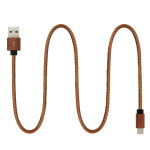 유건테크 C타입 레더 USB 케이블 1.5m 충전 데이터 : 레드하이브