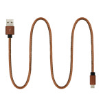 유건테크 5핀 레더 USB 케이블 1.5m 충전 데이터 : 레드하이브