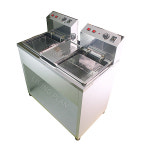 전기튀김기 702호(2구형/1구당9L) 다용도튀김기 업소용튀김기 MR702 : 리빙플랜