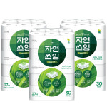 자연쓰임 천연펄프 화장지 그린 3겹 27m 30롤 3팩 : 주식회사 대왕