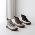 [트리샤] 천연소가죽 하이탑 벨크로 슈즈 DV peru-P011 : 트리샤-trisha