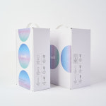 오롤리 홀로그램 오로라 컬러 크리스탈 와인잔 샴페인잔 글라스 신혼부부 집들이선물 P-1 2p 1set : 오롤리