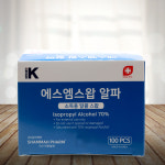 삼마제약 알콜스왑 일회용 알콜솜 에스엠스왑알파 1박스 100매 : 태산약품