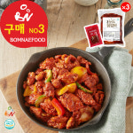 봄내누드닭갈비 800g 3팩 소스3 국내산닭다리살 춘천직송 : 봄내푸드