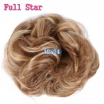 풀 스타 곱슬 헤어 롤빵 Chignon 합성 헤어 도넛 헤어 피스 여성용 합성 랩 곱슬 탄성 Updo 스 크런치_P4/27_8 : -세븐스토어-