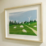 Omilhwa Sheep-farm Poster 오밀화 양떼목장 일러스트 그림 포스터 : 오밀화