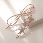 제이로렌 무한대 별 큐빅 로즈골드 헤어핀 H0635 : 제이로렌