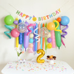 생일 풍선 풍선가랜드 파티꾸미기 두돌생일상 롤리팝 : 더블리스토어