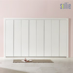 솔리에 엘레나 스톤화이트 붙박이장 여닫이 슬라이딩 실측방문 240cm(8자) (슬라이딩 댐퍼증정) : 솔리에