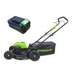 그린웍스 G-MAX 40V 5.0Ah 충전식 수동 잔디깍기 제초기 1PACK : 베리툴