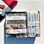 죽방 멸치 특 500g + 거제 동부 표고 버섯 250g + 미역5줄 선물세트 4호 : 전통 가업 20년 의령상회