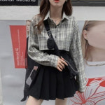 오마이걸 라인 플리츠 테니스 스커트 : 리얼썸