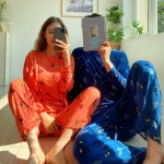 빅사이즈 커플 수면 잠옷 바지 파자마파티 디즈니 피치기모 미키마우스 잠옷 패밀리 파자마 : 꼬메프리마