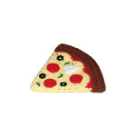 피자 파우치 / 핸드메이드 뜨개 코바늘 지갑 : 엠티룸