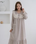 리샵 잠옷 홈웨어 가운 파자마 목욕 샤워 골프가운 가을잠옷 원피스 : Lee Shop 777