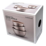 락앤락 스테인리스 뚜껑믹싱보울세트-3개 1.4L+2L+2.5L 양푼 16+18+20cm : 나무하늘