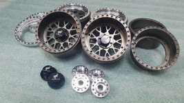 RC 1/10 2.2inch 메쉬타입 마이너스옵셋 알루미늄 메탈 비드락 휠 커스텀 제작 (HTW2.2-C0300) : 에이치테크