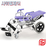 포에버영 고급형 환자용목욕의자 이동변기 HS-6623 샤워휠체어 : 의료기상사