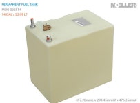 내장형 영구 연료탱크 14G 53 리터: 457mmL x 298mmW x 483mmH : 대전보트