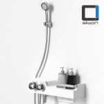 시원 해바라기 레인샤워기 욕실 샤워수전 선반형 수압상승 샤워기 욕조 수전 교체 : 주식회사 시원