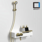 시원 해바라기 레인샤워기 욕실 샤워수전 선반형 수압상승 샤워기 욕조 수전 교체 : 주식회사 시원