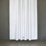 원세븐나인 패브릭 샤워커튼 M (180cm X 188cm), 스플래터-옐로그린 : 원세븐나인