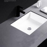 사각 언더볼 언더카운터 매립세면대 화이트 세면기 깔끔 모던 심플 ST-L030U : 와바스