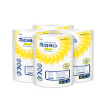 크리넥스 점보롤 화장지 200m(2겹) 4롤 4팩 천연펄프 대용량 업소용 : 유한킴벌리이커머스