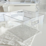 클리어 스퀘어 수납함 투명 리빙박스 : 디애플하우스