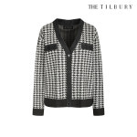 (더틸버리) 데님 배색 하운드 체크 가디건 TL9M1CD02 : THE TILBURY