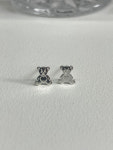 무배 실버 925 미니 베어 테디 곰돌이 귀걸이 : 혜유