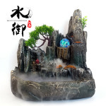 실내 인테리어 분수 가습기 Rockery 및 풍수 휠 거실 사무실 홈 선 작은 물 장식 : 마켓 에스