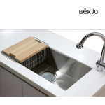 (백조) 프리미엄 싱크볼 SQSR780 사각씽크볼 코팅볼 (구성품포함) : KNCMALL