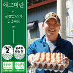 와라농장 클래식을 듣는 닭이 낳은 동물복지 유정란 40구 무항생제 유정란 계란 정기배송 : 애니웨이 스토어